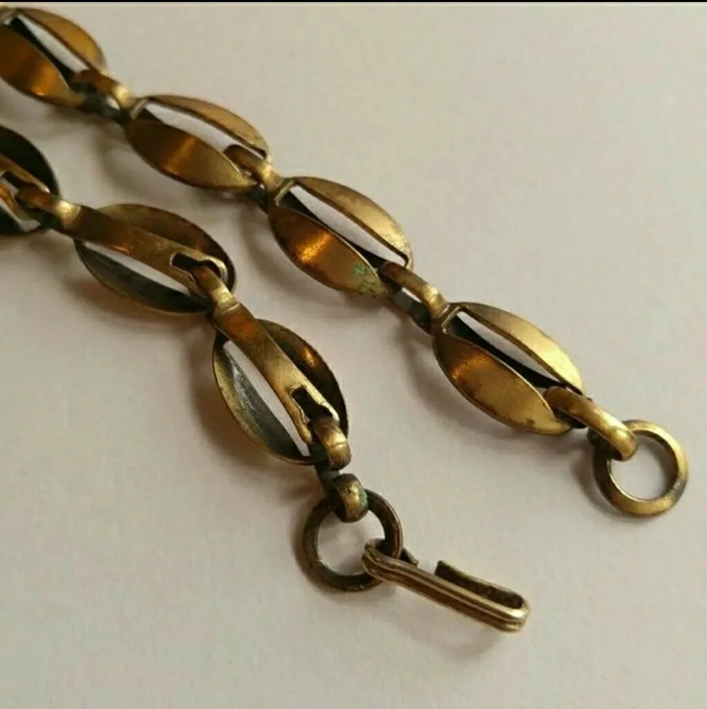Vintage Tortolani necklace chunky gold high end